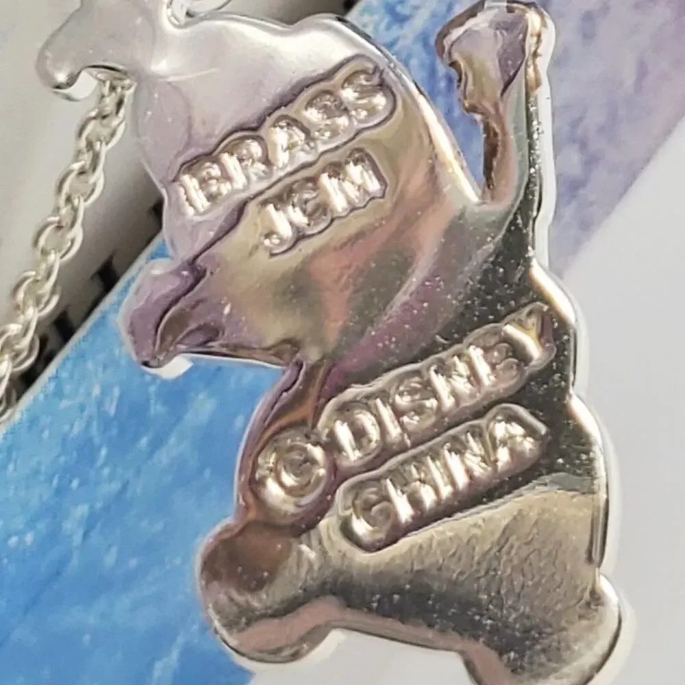 Disney Frozen Olaf Fine Silver Plated Necklace NIP